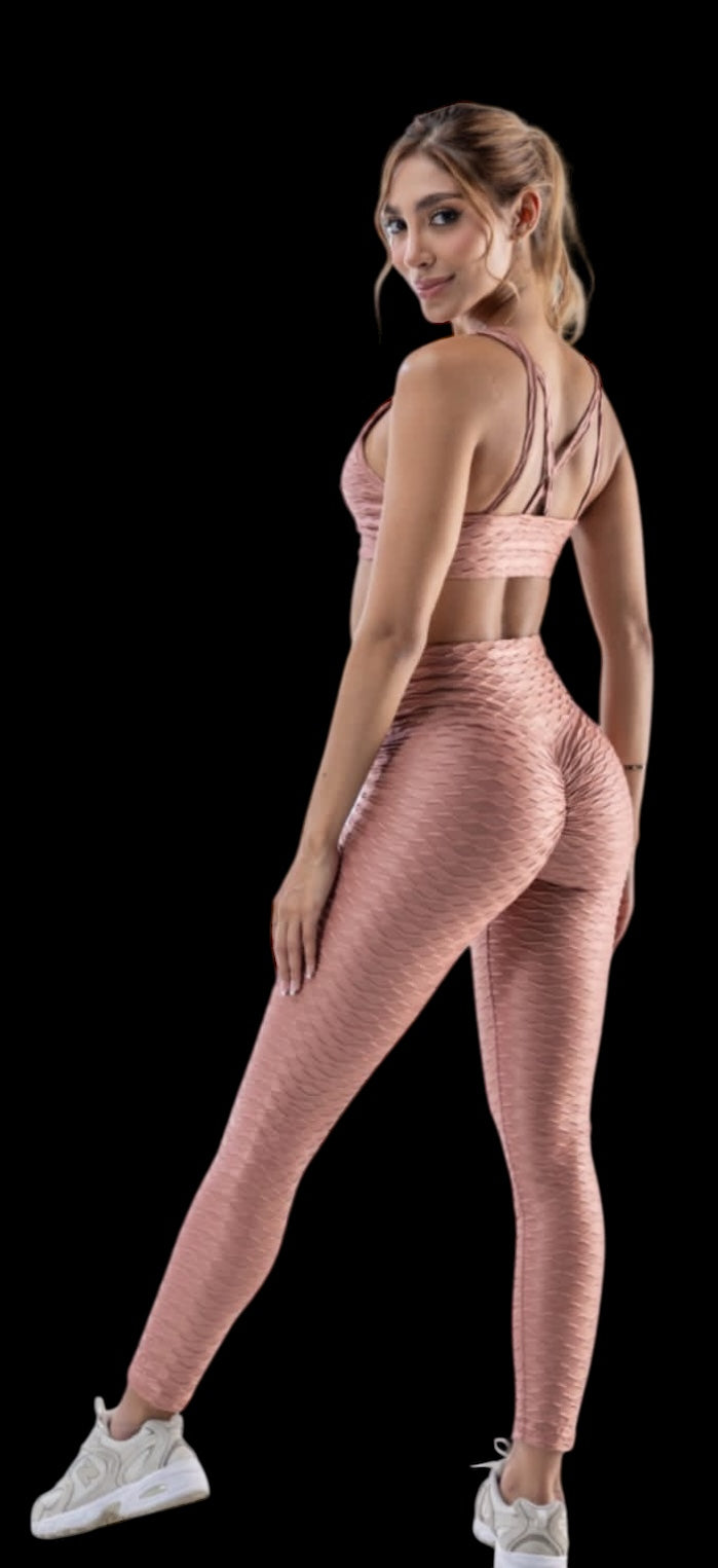 Legging textured with crunch colors