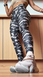 Military basic legging effect leather