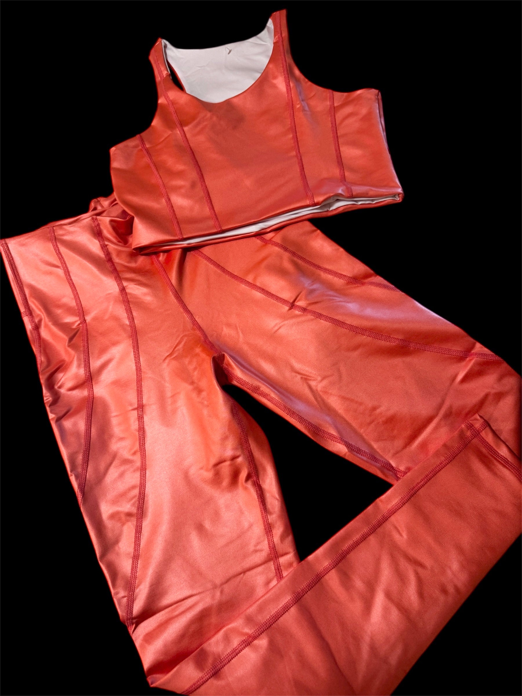 Sport Set coral effect leather