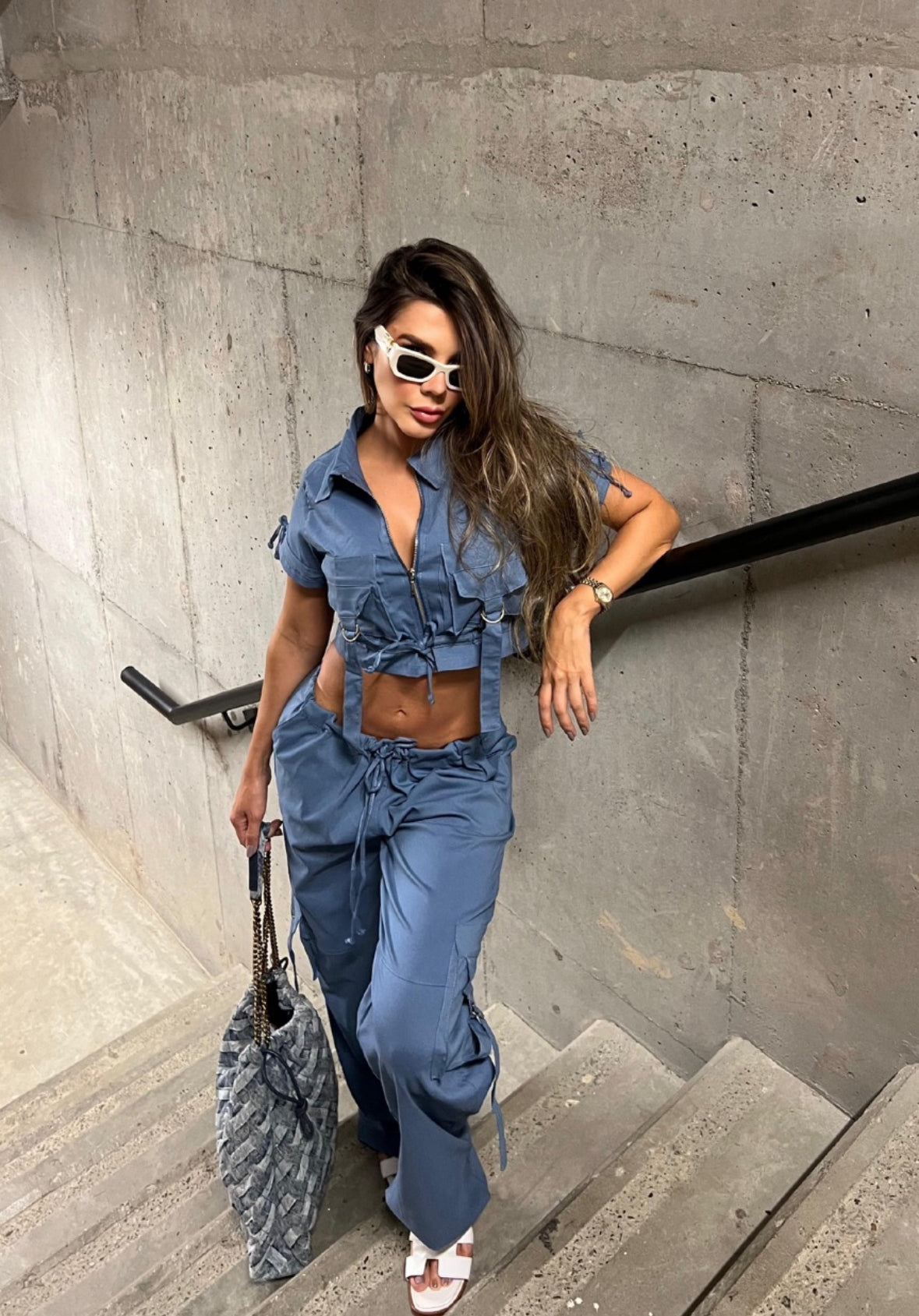 Fashion Set blue Pant and Jacket