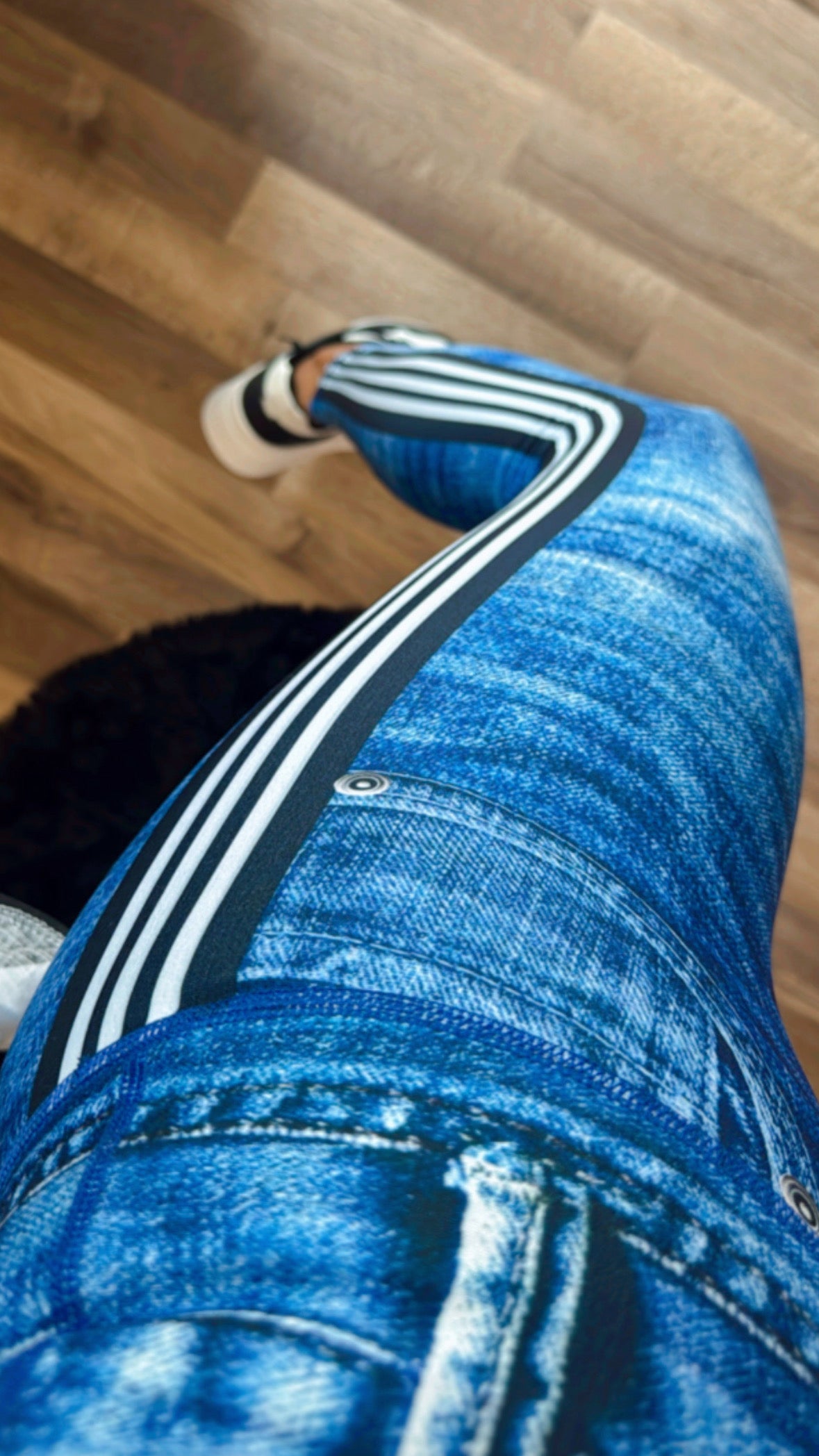 Legging Jeans with sport stripes