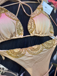 Flowers deco-bikini swimwear