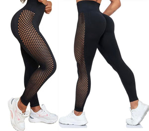 Legging yoga black with hollows