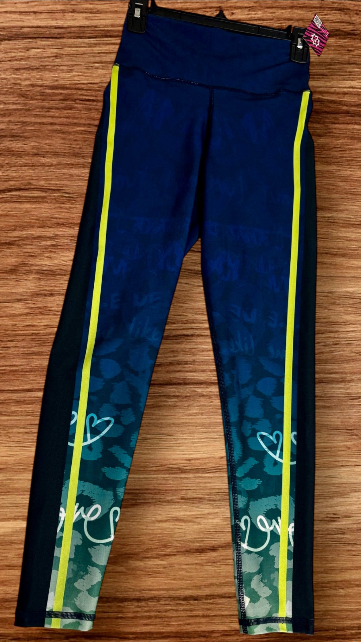 Legging Blue Navy and neon supplex - only legging