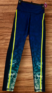 Legging Blue Navy and neon supplex - only legging