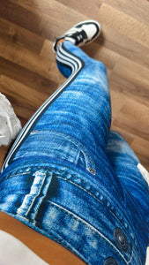 Legging Jeans with sport stripes