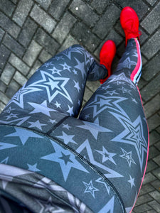 Sports set black Stars (leggings and T-shirt)