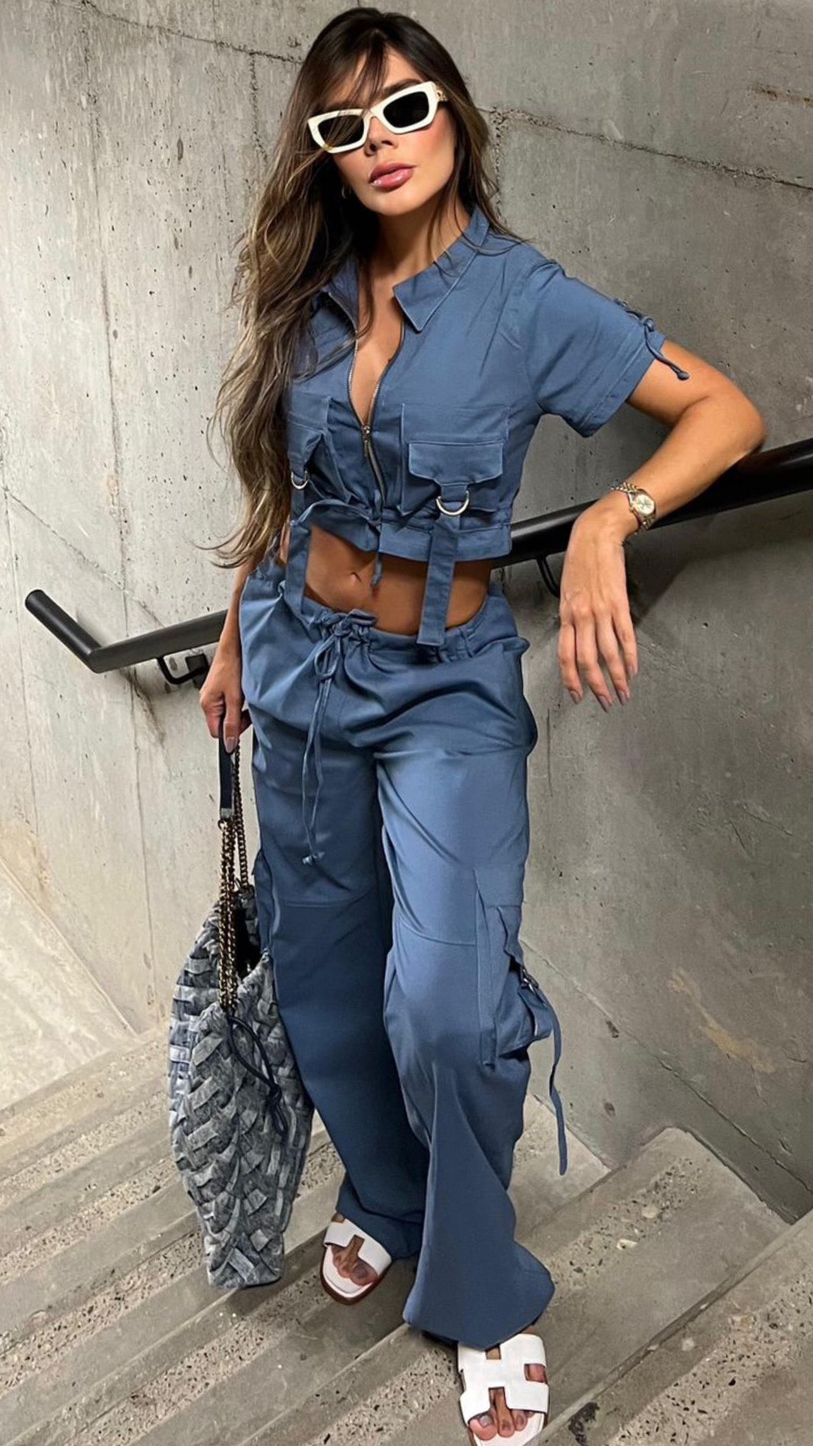 Fashion Set blue Pant and Jacket