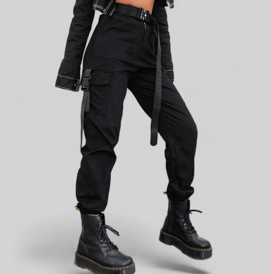 Cargo jogger black color