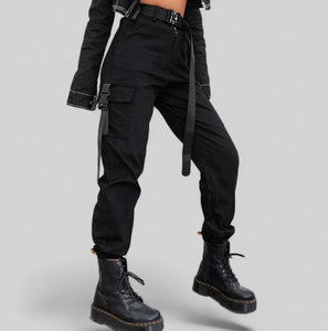 Cargo jogger black color