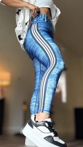 Legging Jeans with sport stripes