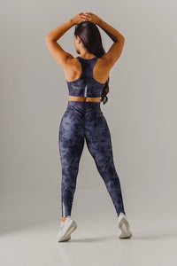 Sport set Gray tie dye supplex - legging and top