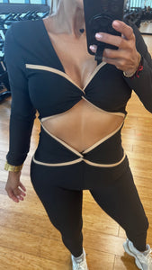 Jumpsuit black supplex fashion