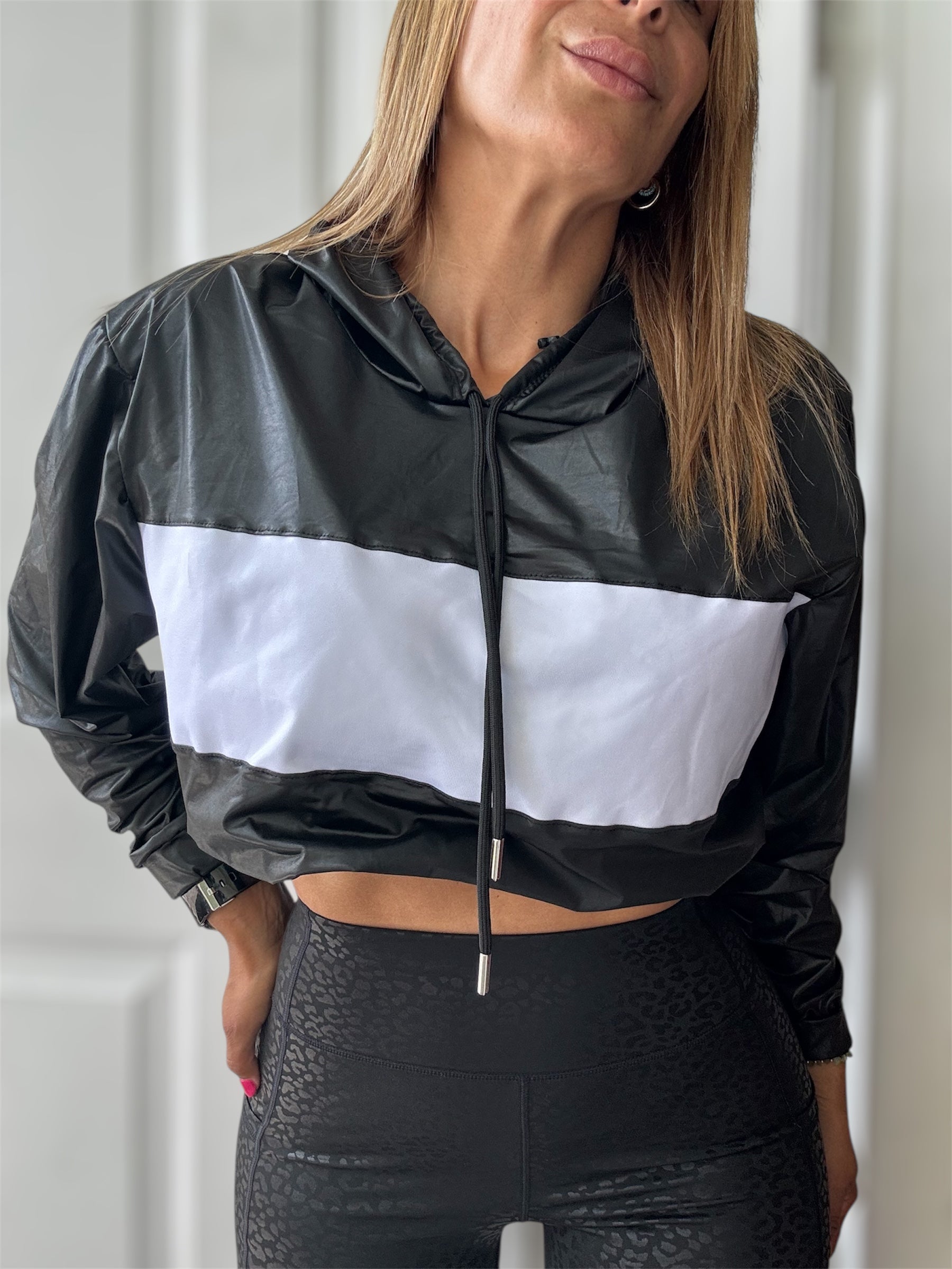 Fashion Sport jacket black and White