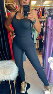 Yoga jumpsuit crossed