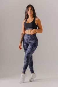 Sport set Gray tie dye supplex - legging and top