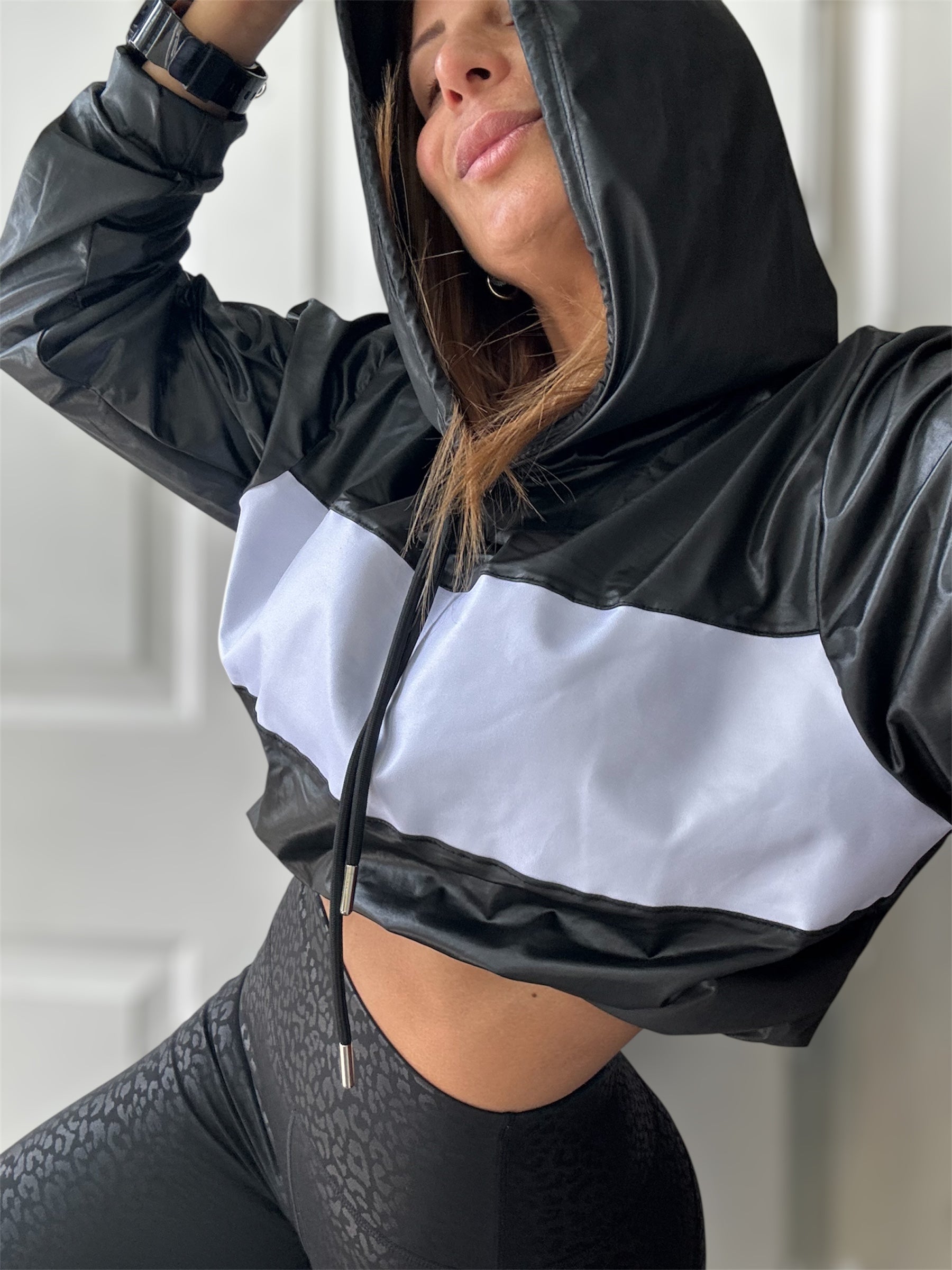 Fashion Sport jacket black and White
