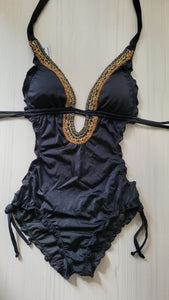 One-piece bikini deco gold