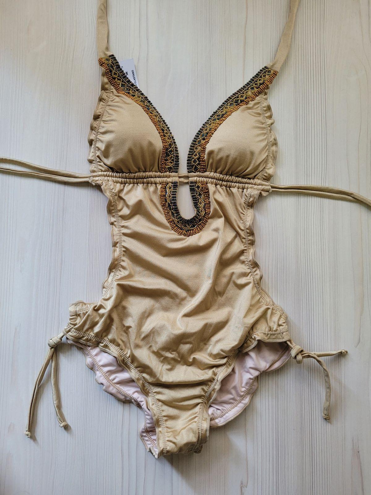 One-piece bikini deco gold