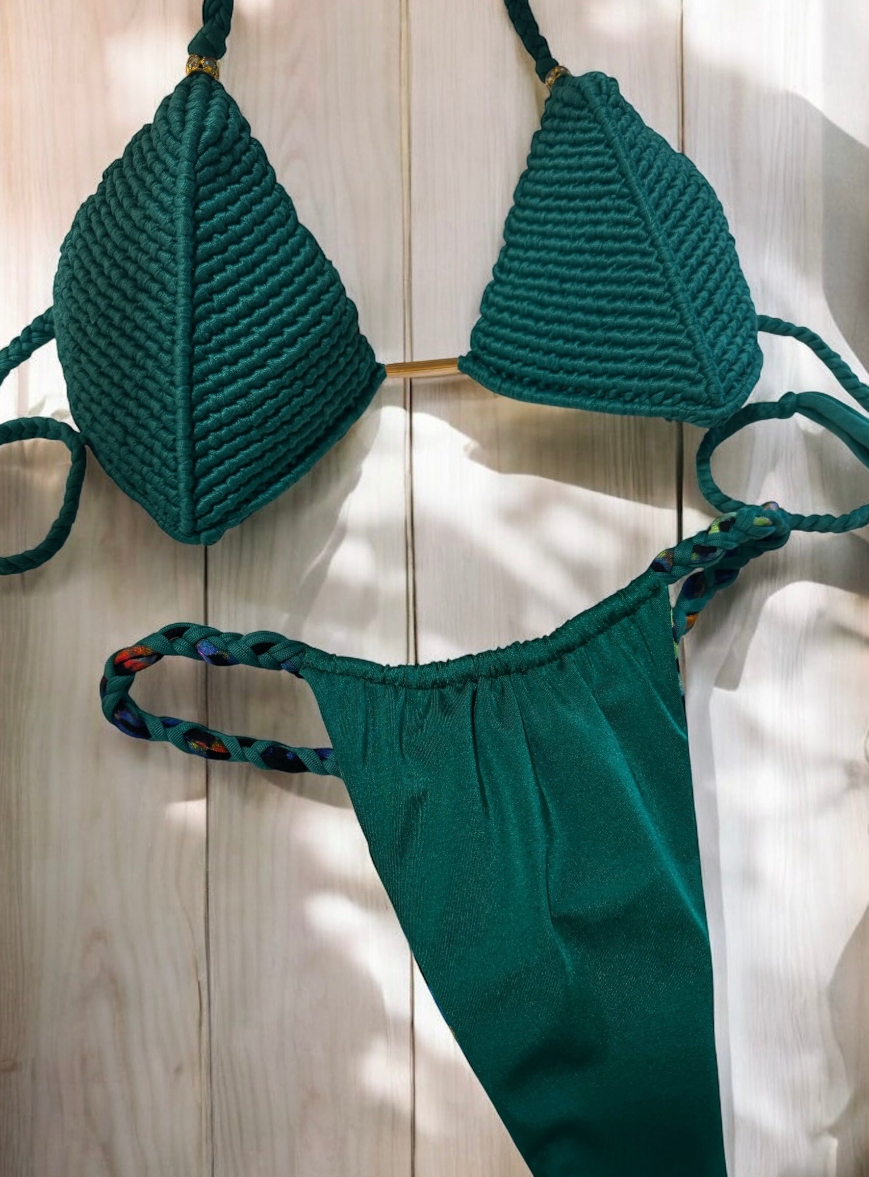 Esmeralda bikini reversible power Macramé (Medium)