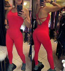 Jumpsuit cross yoga fitness