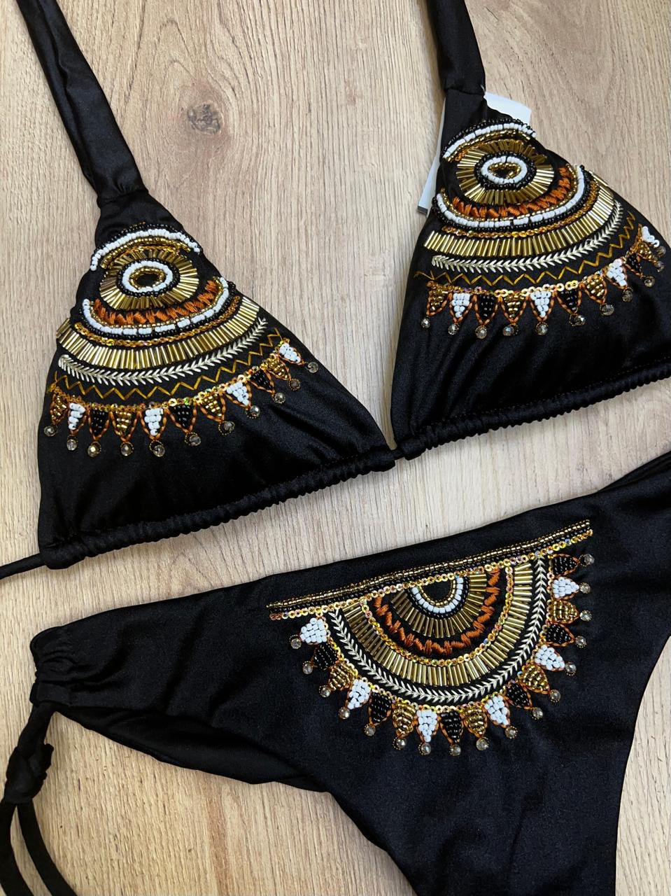 Rudy shiny swimwear-panty with Crunch