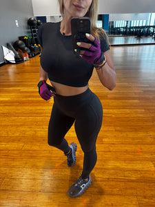 Sports Set yoga fit marked seams