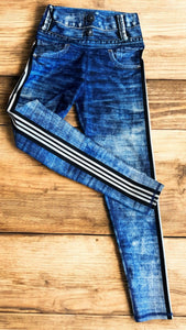Legging Jeans with sport stripes