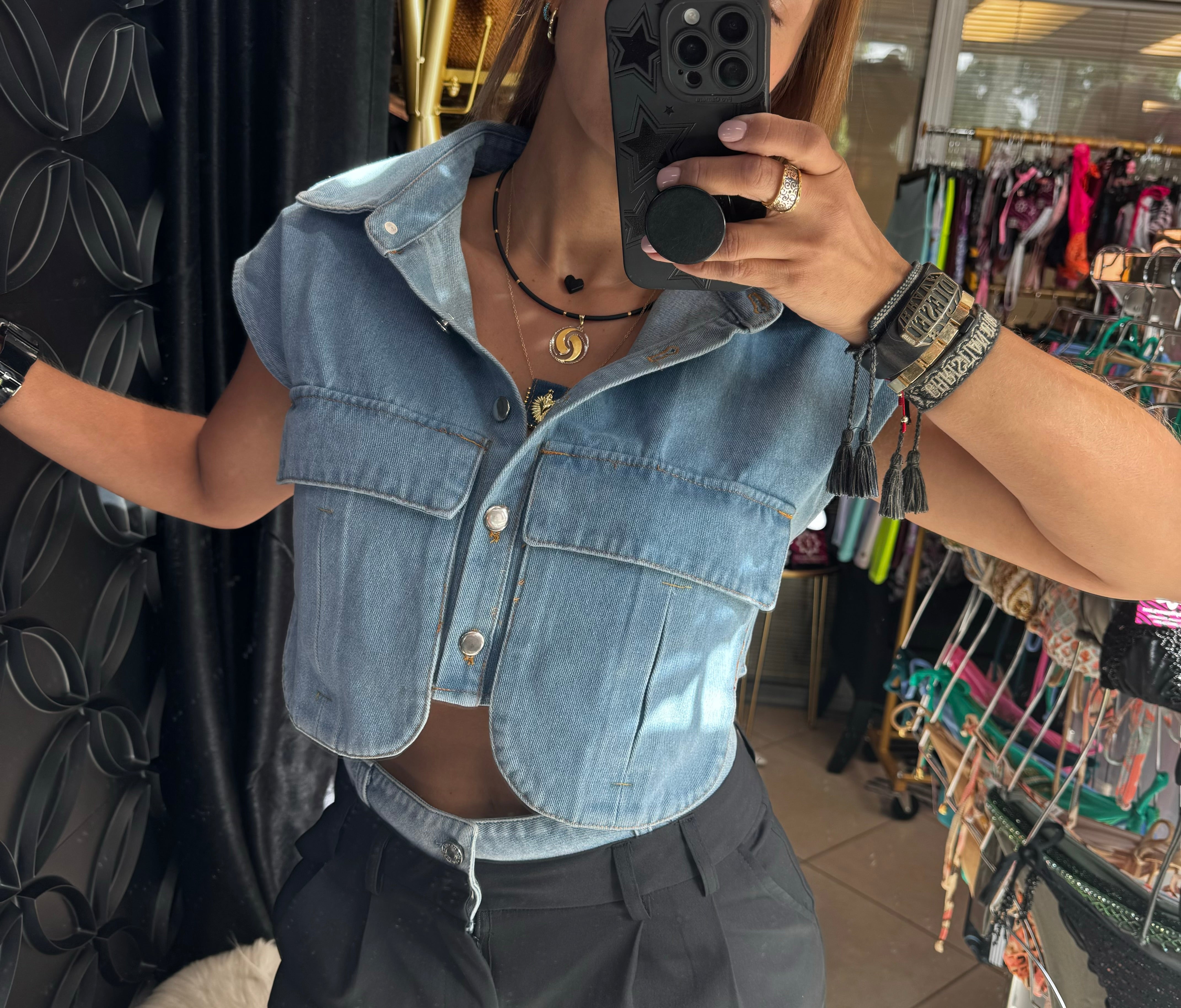 Crop top jean