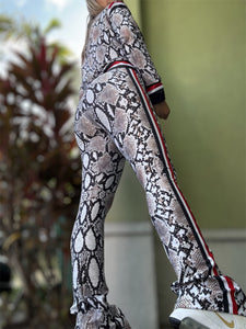 Sport Set Snake Legging, top and jacket - 3 pieces