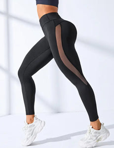 Black básic transparency leggings yoga