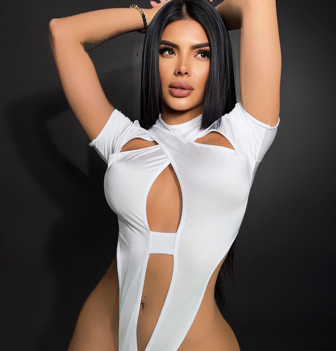 Strappy sexy bodysuit