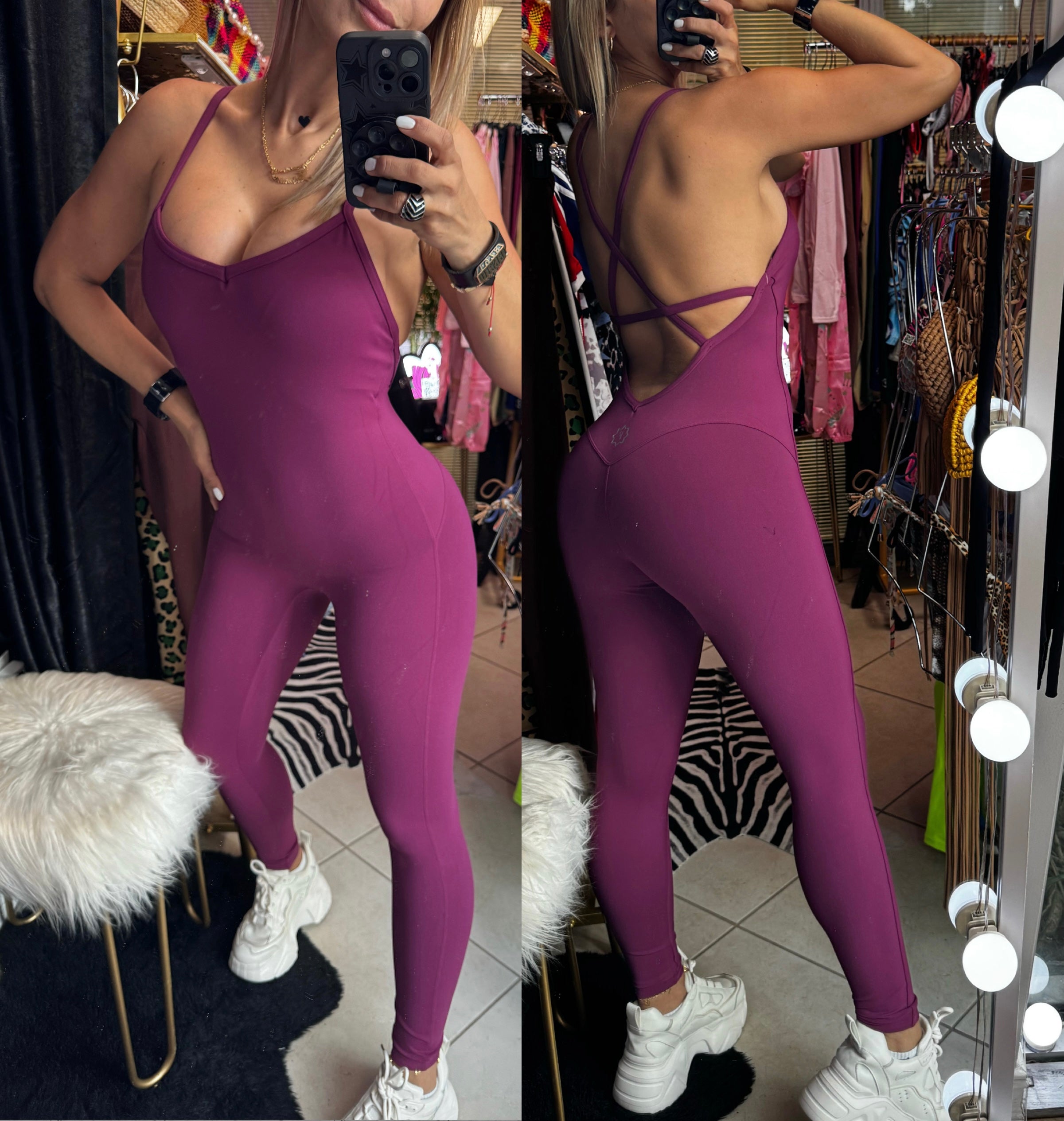 Jumpsuit cross yoga fitness