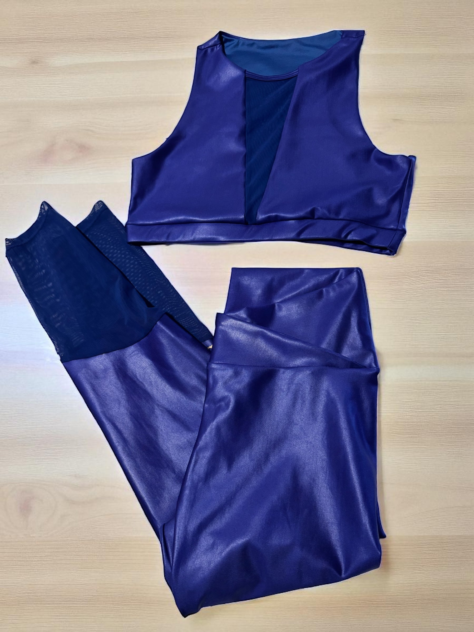 Sport set blackberry blue with Mesh (2 pieces)