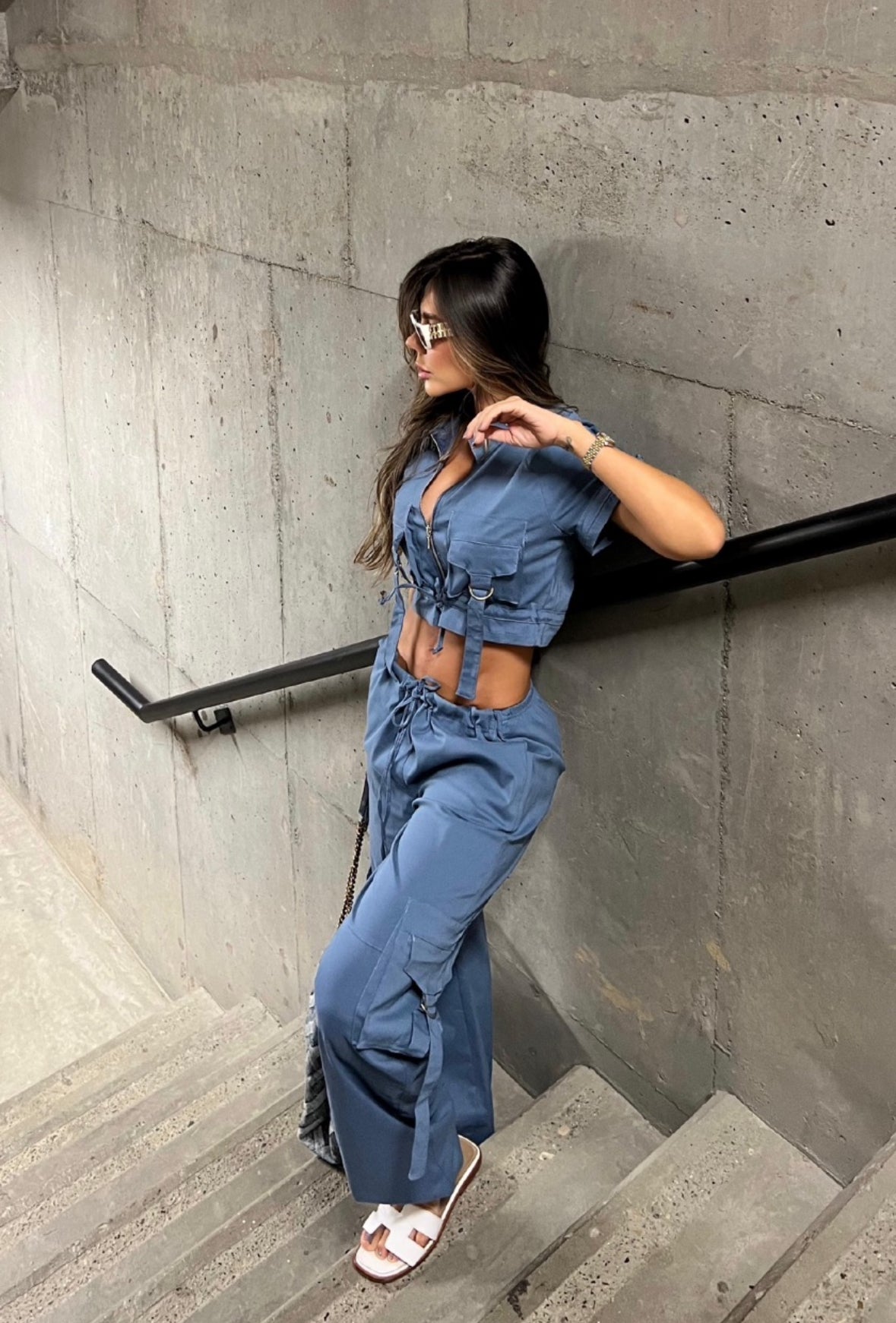 Fashion Set blue Pant and Jacket