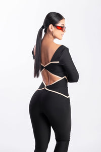 Jumpsuit black supplex fashion