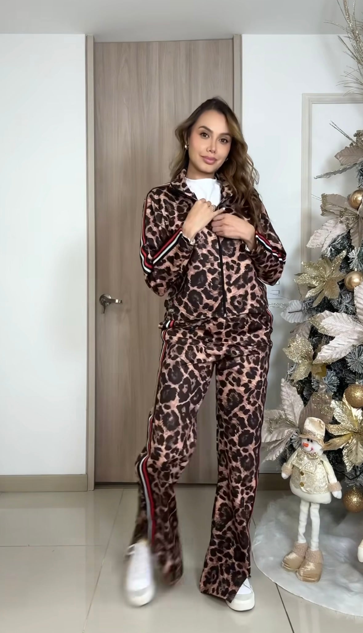 Fashion Set Leopard Pant with jacket- Micro