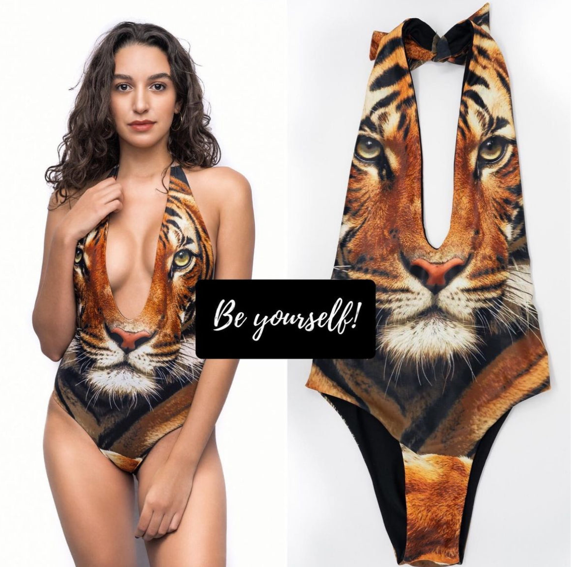 One piece Lion swimwear