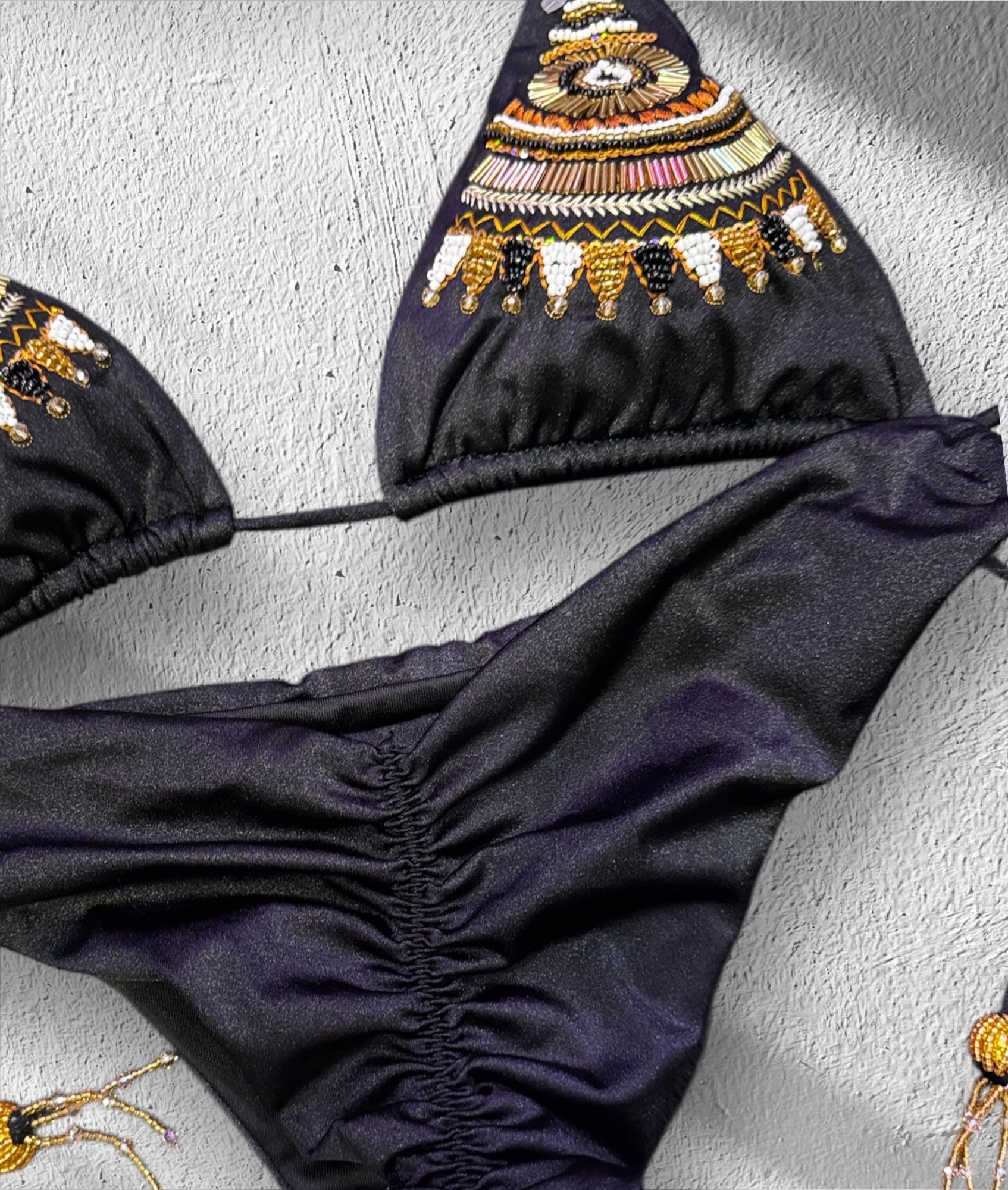 Rudy shiny swimwear-panty with Crunch