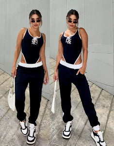 Fashion Powers Set - (high-cut bodysuit and pant)