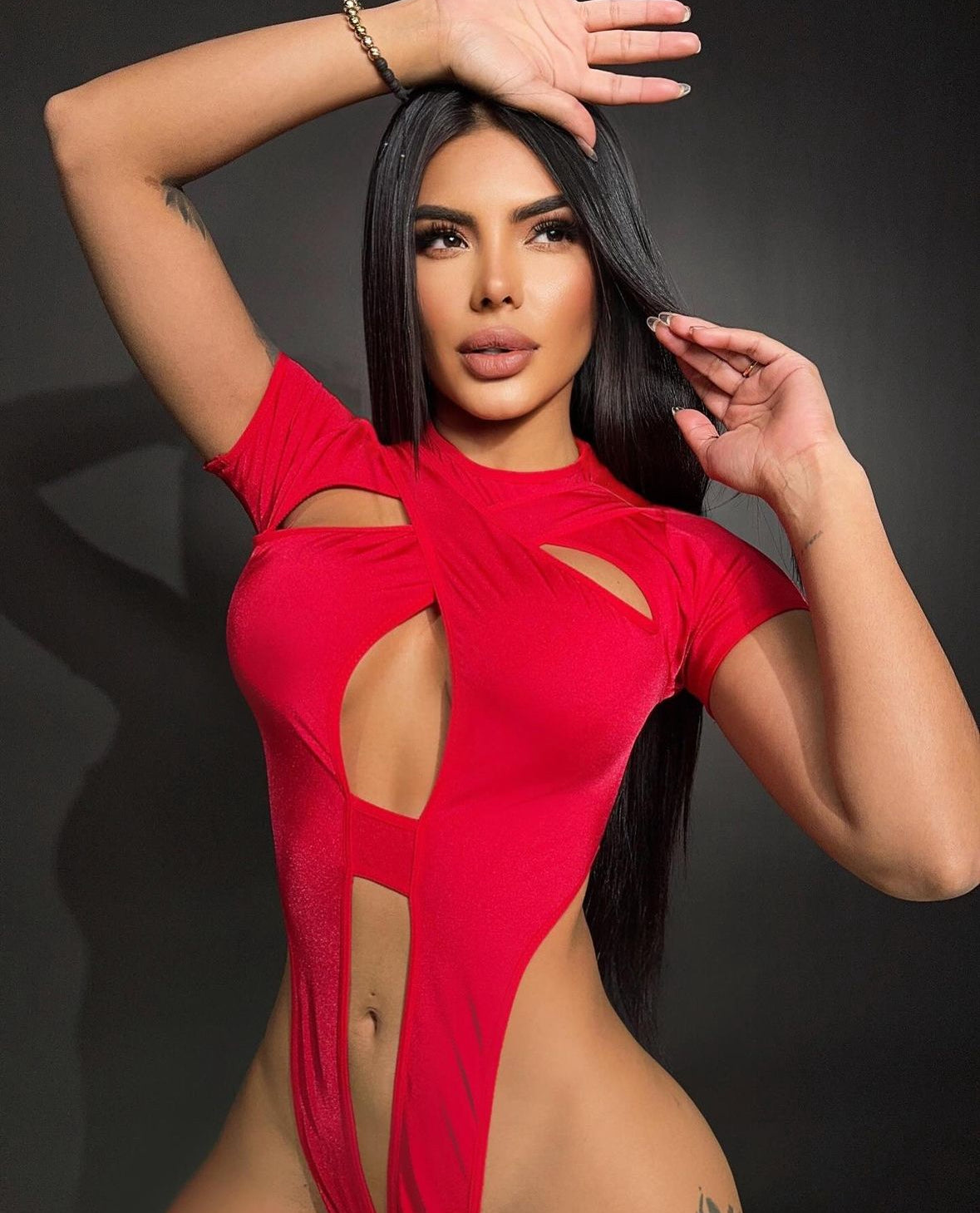 Strappy sexy bodysuit