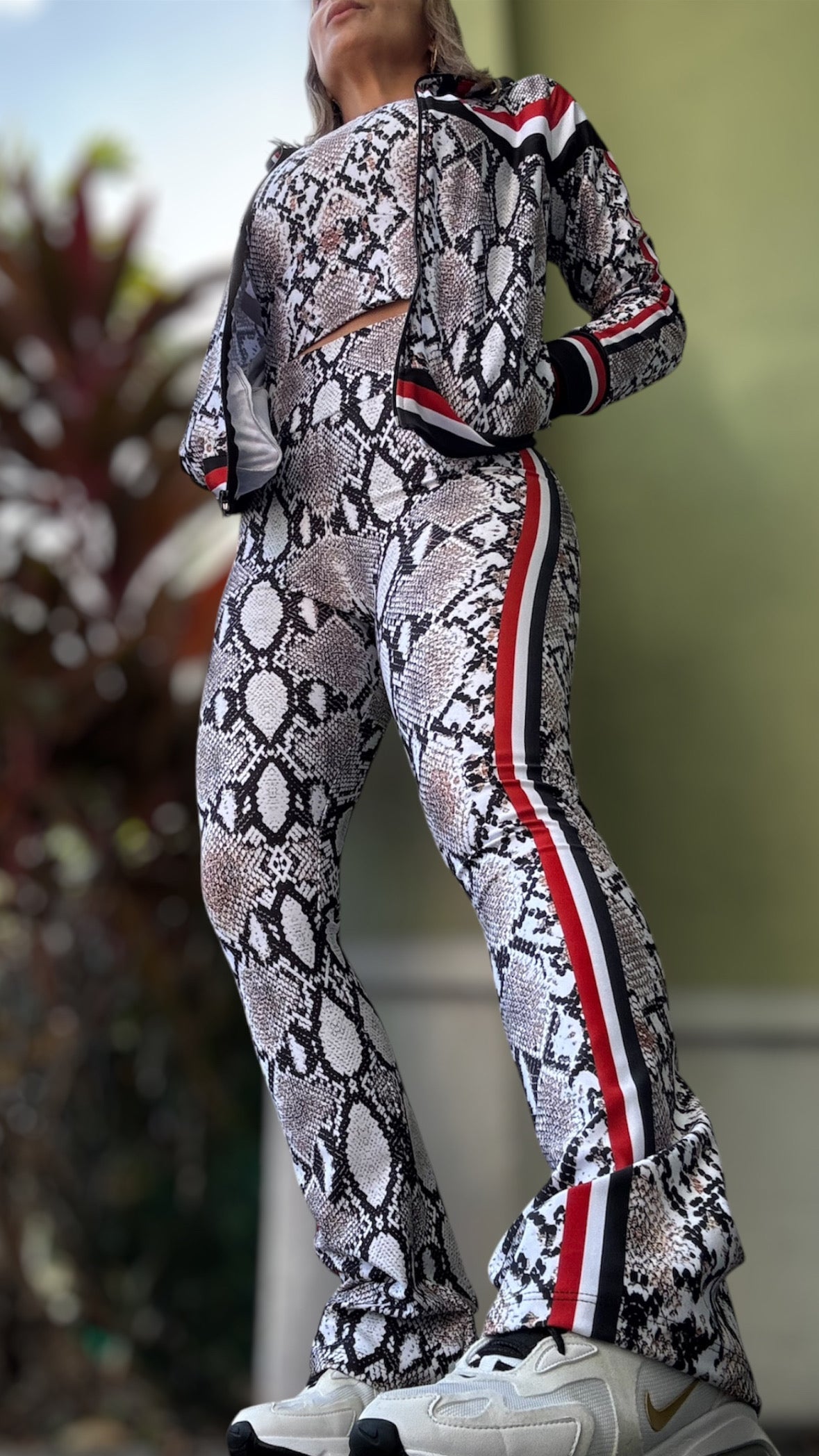 Sport Set Snake Legging, top and jacket - 3 pieces