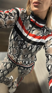 Sport Set Snake Legging, top and jacket - 3 pieces