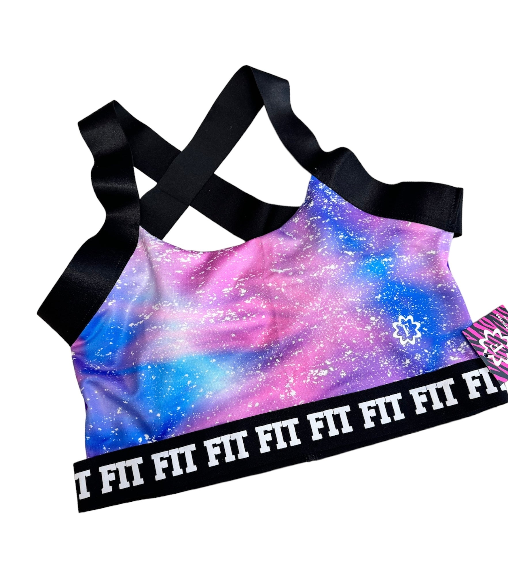 Elastic cross fit crop top