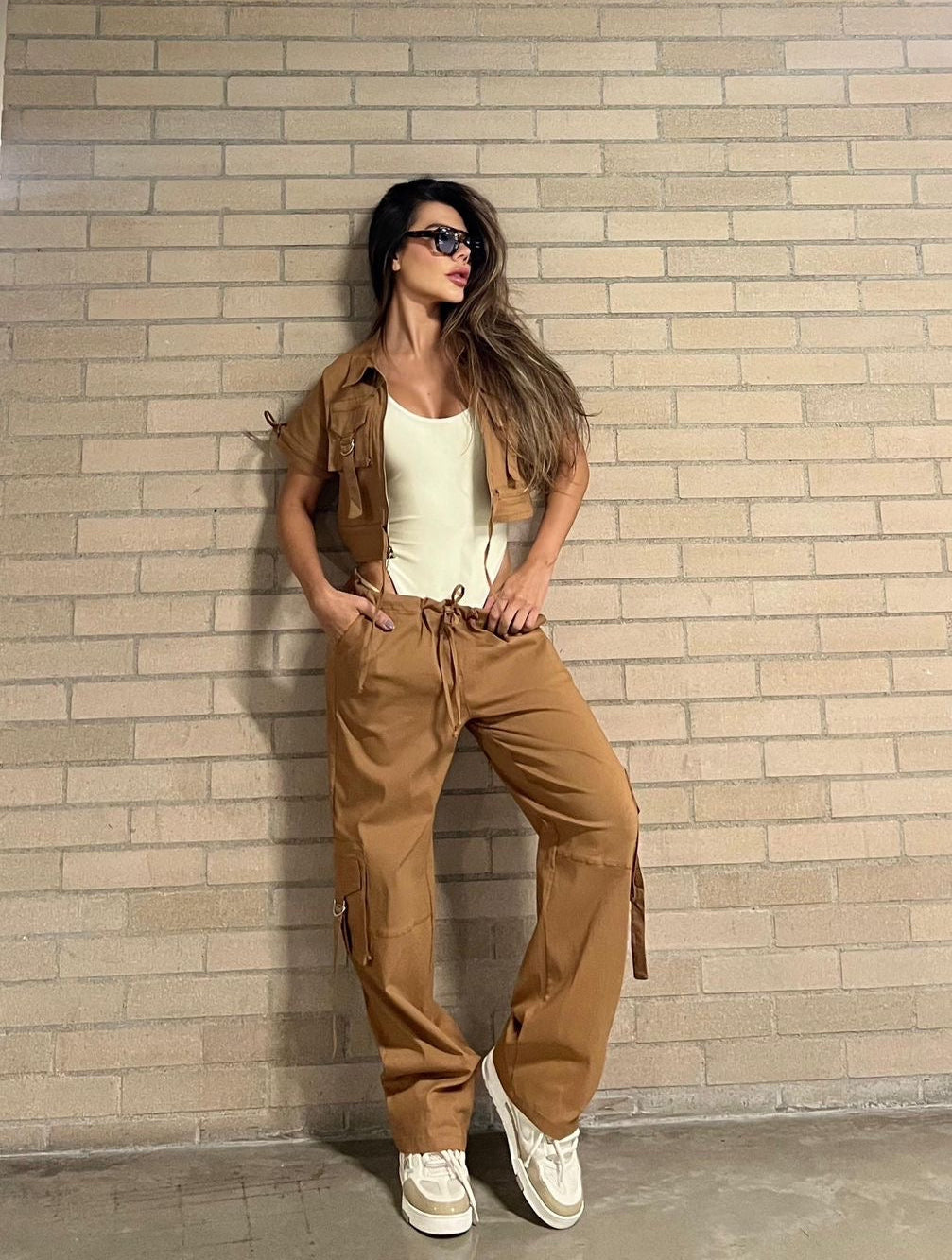 fashion Set Pant and Jacket - Camel