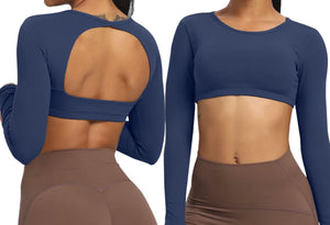 Supplex long sleeve crop top