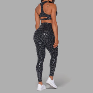 Sport Set leopard supplex - top and legging