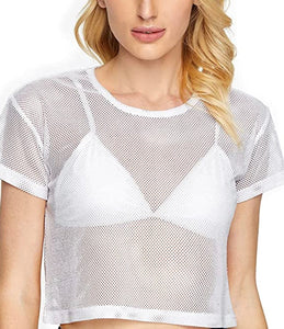 Crop top mesh one size