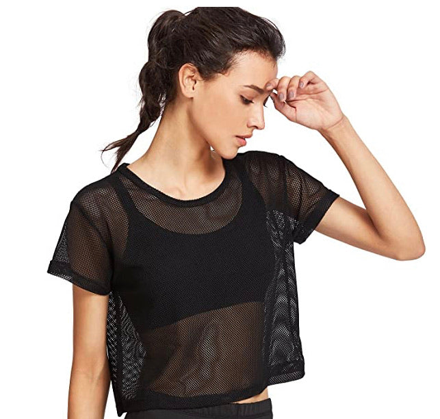 Crop top mesh one size