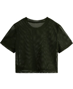 Crop top mesh one size